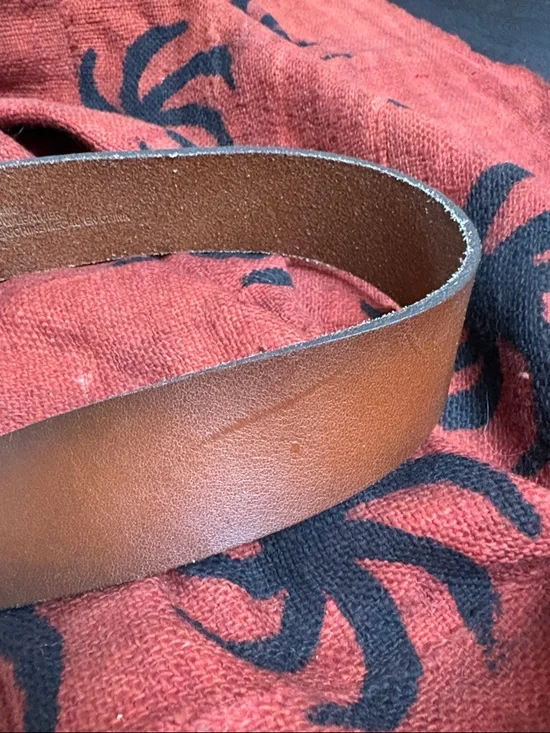 Anthropologie Multi Keeper Leather Belt in Cognac - Picture 6 of 12